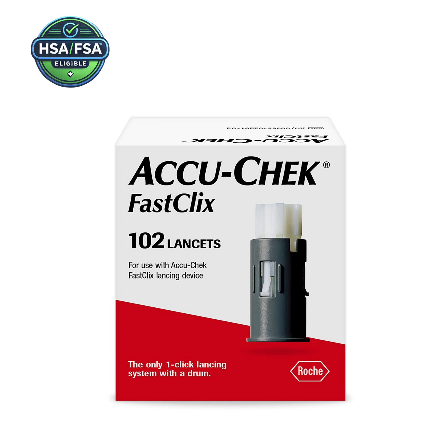 Accu-Chek FastClix Lancet - Case (102 Lancets/Box, 12 Boxes/Case)