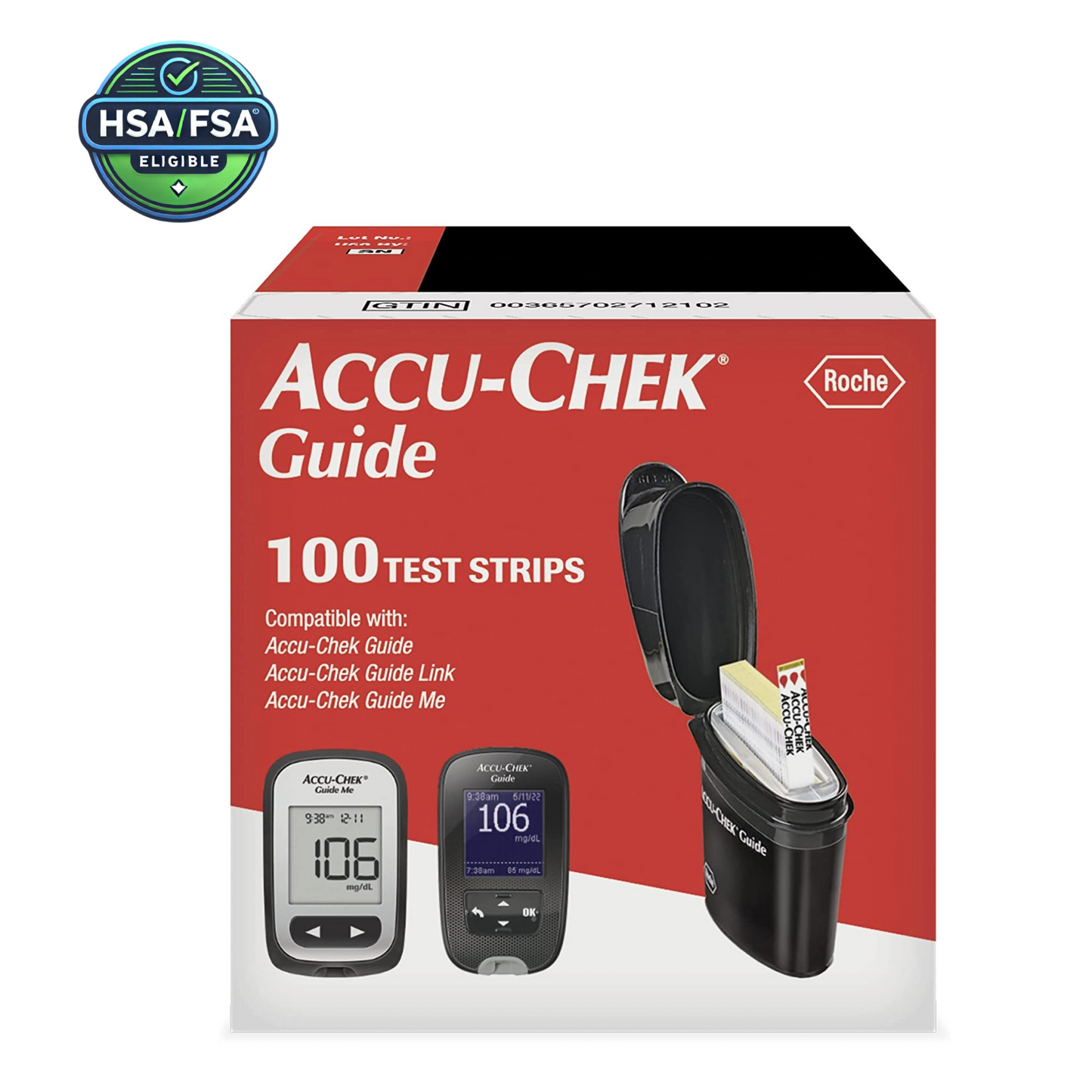 Accu-Chek Guide Blood Glucose Test Strips for accurate diabetes management