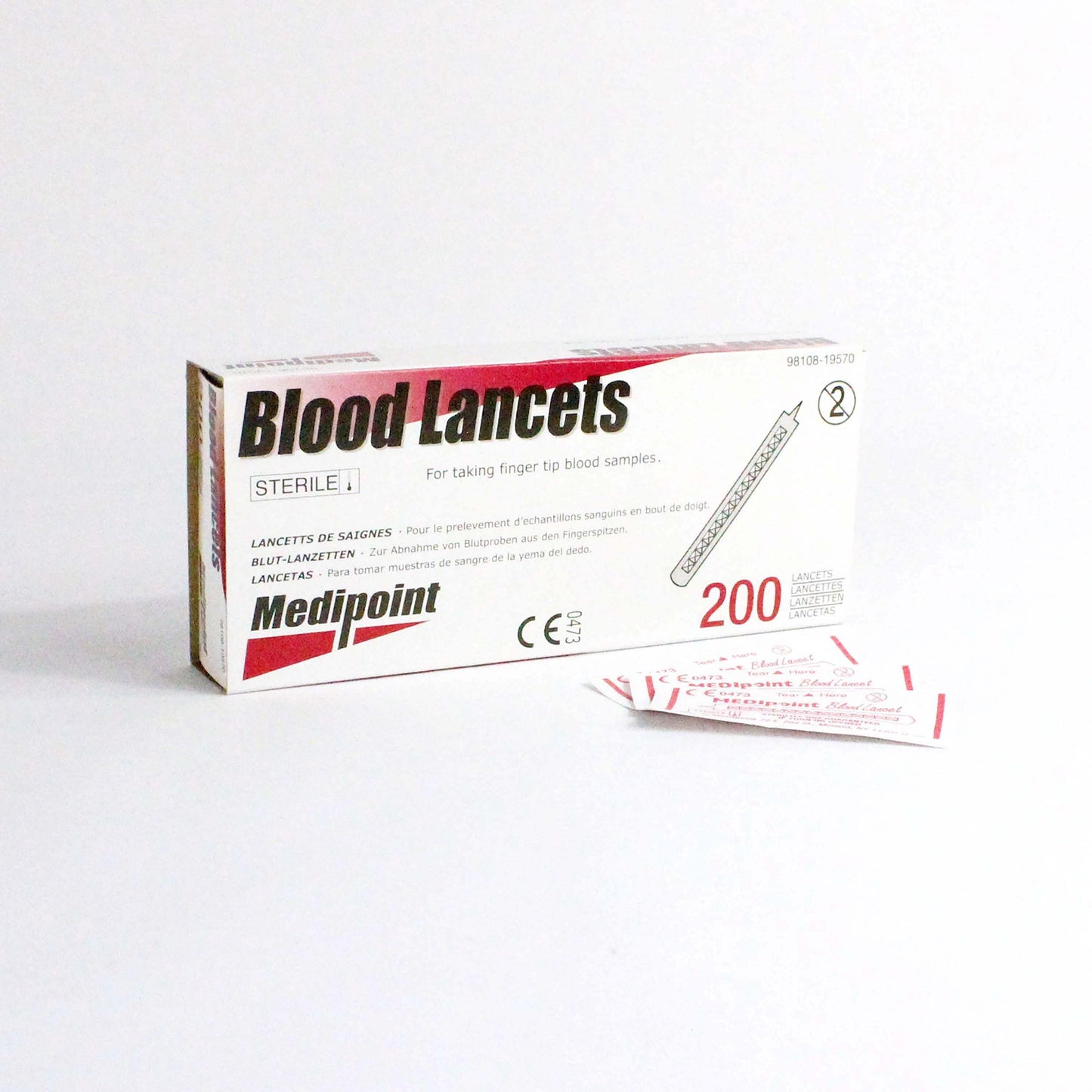 "Blade Style Lancet MediPoint Finger, a cutting-edge diabetic product for precise blood sampling"