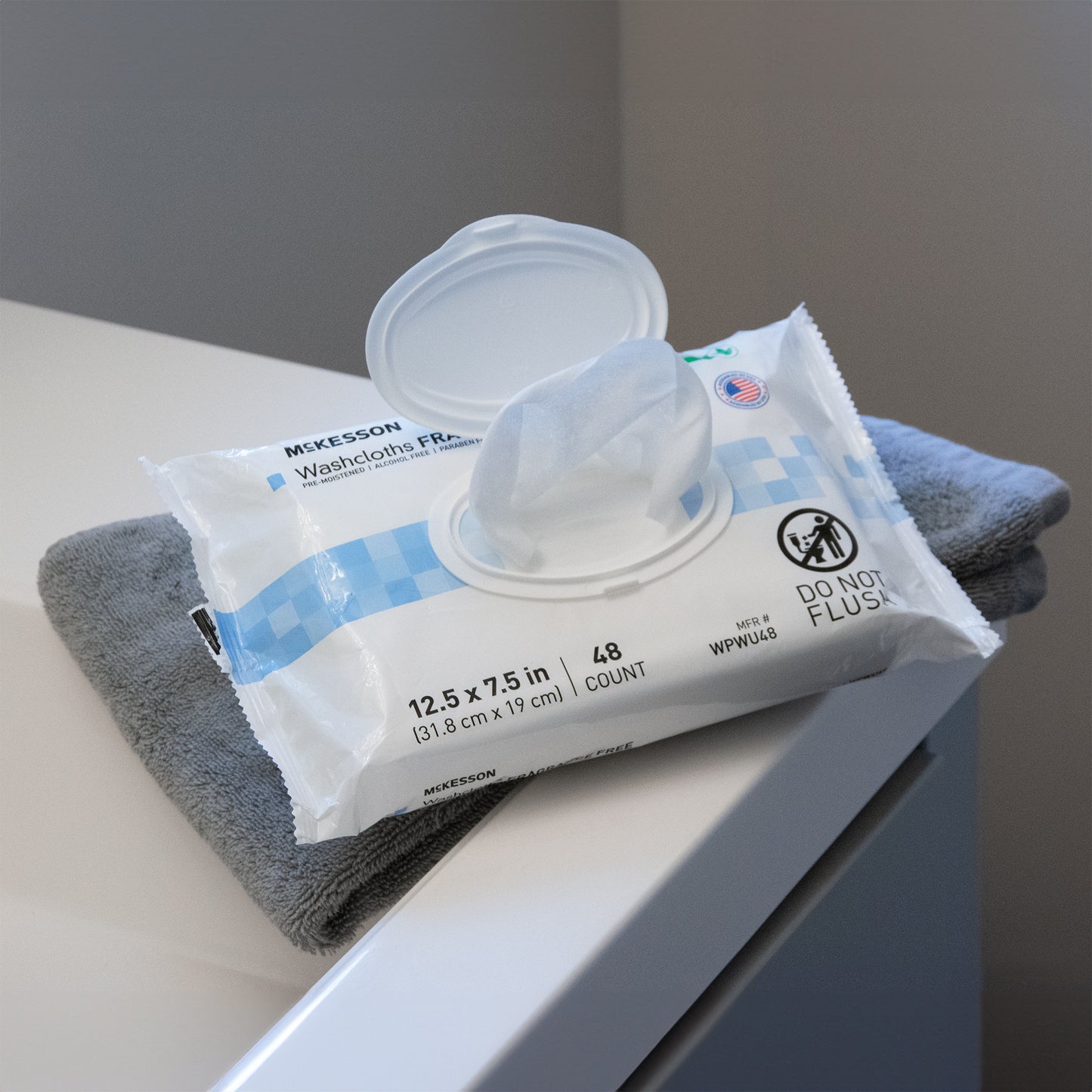 McKesson Fragrance-Free Washcloths