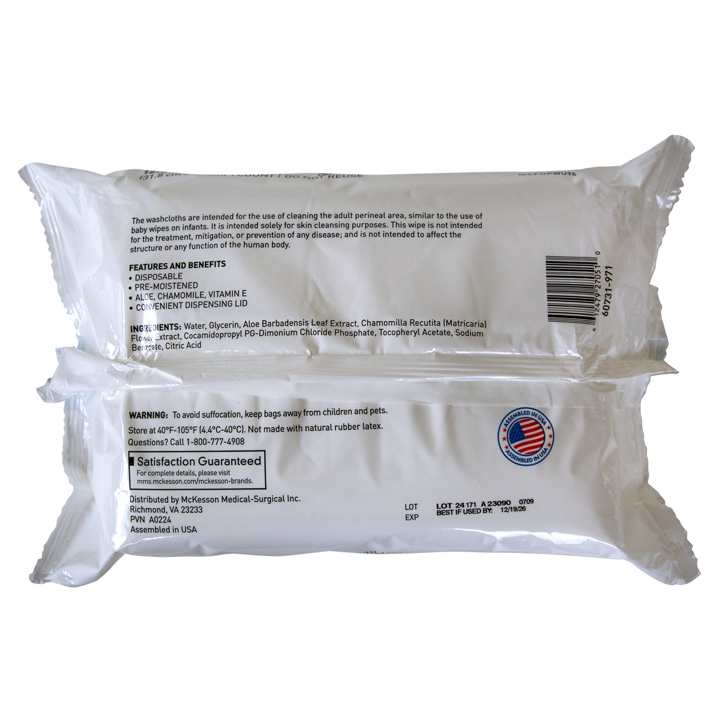 McKesson Fragrance-Free Washcloths
