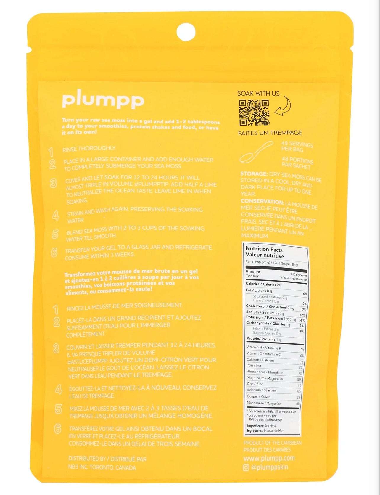 Plumpp Irish Sea Moss – 40g | Sun-Dried, Wildcrafted Superfood | Rich in Iodine, Minerals & Nutrients | Gold Variety