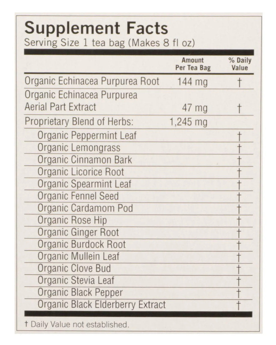 Yogi Echinacea Immune Support Herbal Tea β Organic, Caffeine-Free, Immunity Boost, 16 Tea Bags βπΏ