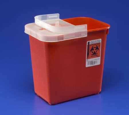 Diabetic product SharpSafety™ Multi-purpose Sharps Container, 2 Gallon, 10 x 10½ x 7¼ Inch for safe disposal of medical waste