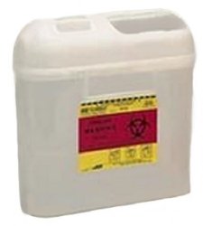 "BD Sharps Container 5.4 Quart 11-7/10 x 11-3/5 x 4-1/2 Inch - Convenient and secure diabetic product for safe disposal of needles and other sharps. Keep your home and environment safe with this high-quality sharps container."