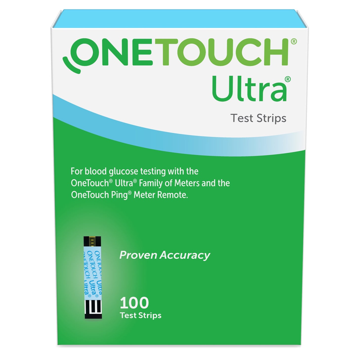 OneTouch® Ultra® Blue Blood Glucose Test Strip for Diabetics - Accurate and Reliable Testing for Blood Glucose Levels