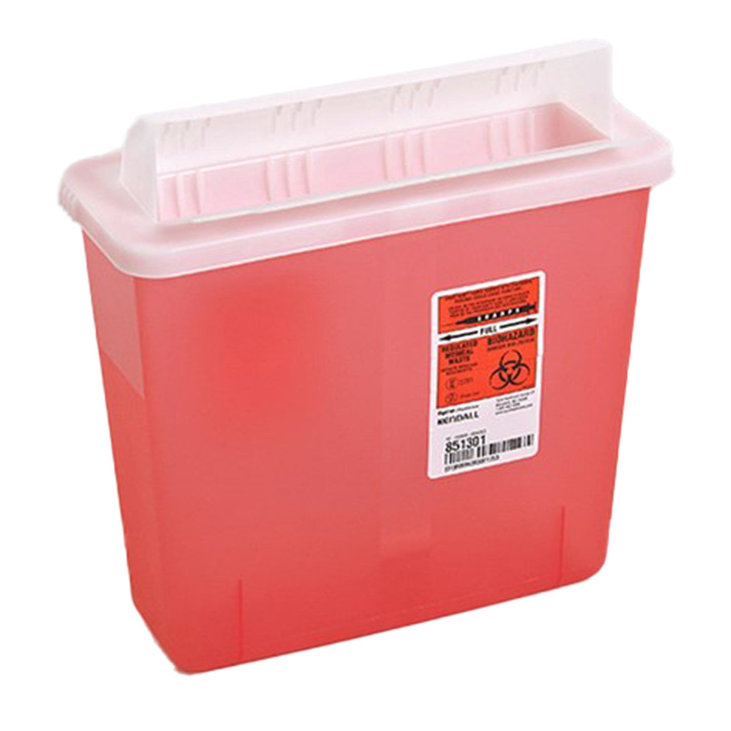 "In-Room™ Multi-purpose Sharps Container 1-1/4 Gallon with dimensions of 11 x 10¾ x 4¾ Inch, ideal for diabetic patients managing their insulin injections"