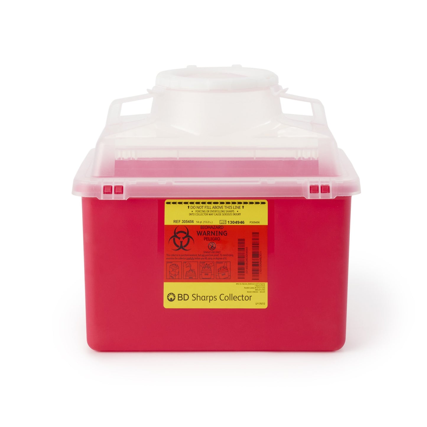 "Diabetic multi-purpose sharps container for safe disposal of used needles and lancets"