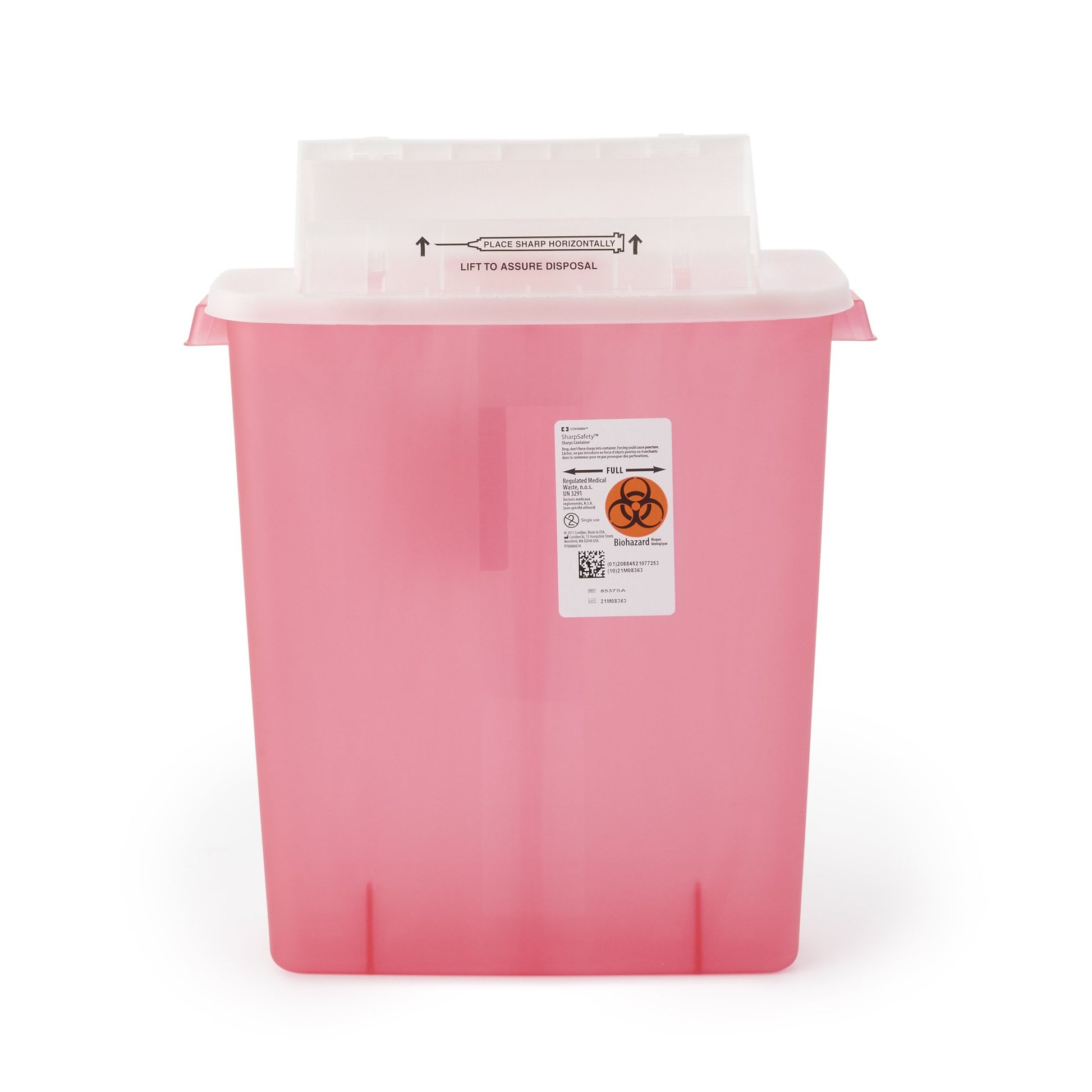 "SharpStar™ In-Room™ Multi-purpose Sharps Container, 3 Gallon, 16½ x 13¾ x 6 Inch - Ideal Diabetes Management Solution for Safely Disposing of Needles and Sharps"
