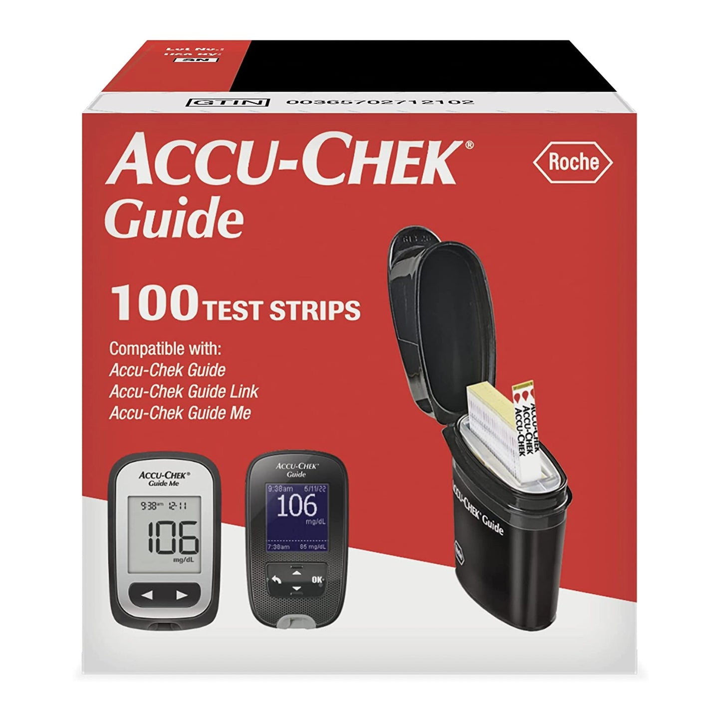"Accu-Chek® Blood Glucose Test Strips, 100 Strips per Pack - Essential diabetic product for accurate blood glucose monitoring"