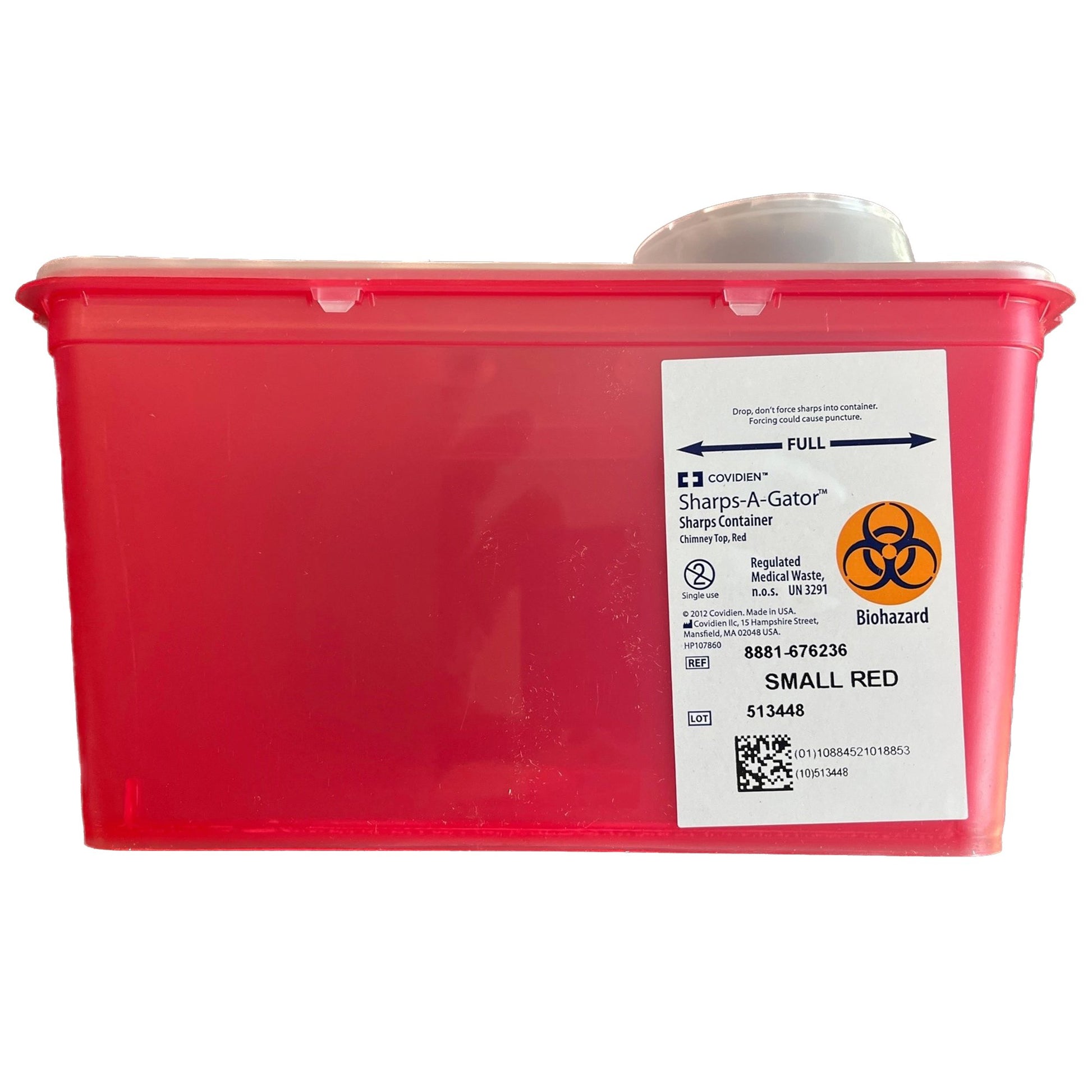"Diabetic product: Monoject™ Multi-purpose Sharps Container, 1 Gallon, compact size for easy disposal and storage"