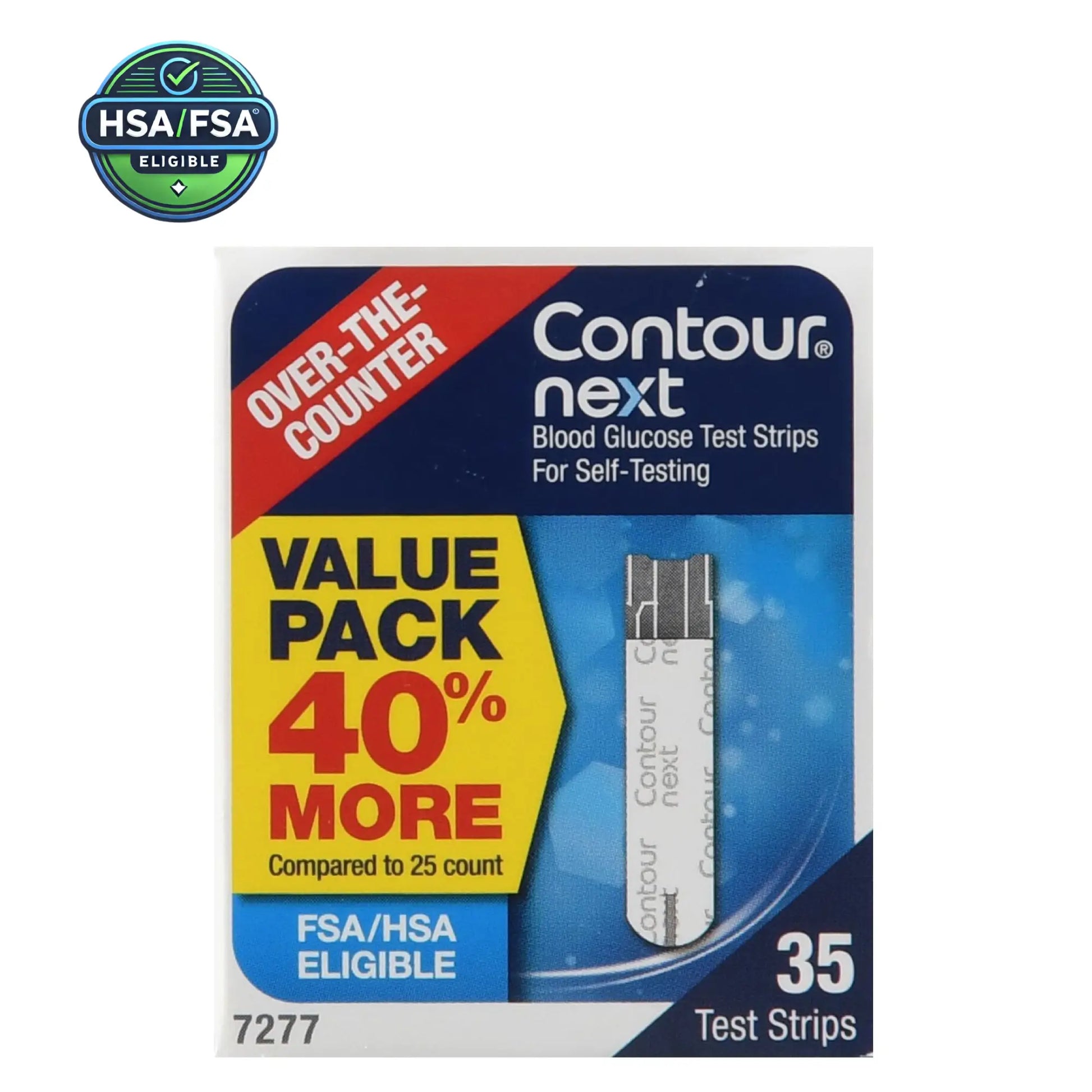 Contour® Next Blood Glucose Test Strips - Accurate and reliable diabetic testing solution for monitoring blood glucose levels. Compatible with Contour® Next meters for easy at-home use.