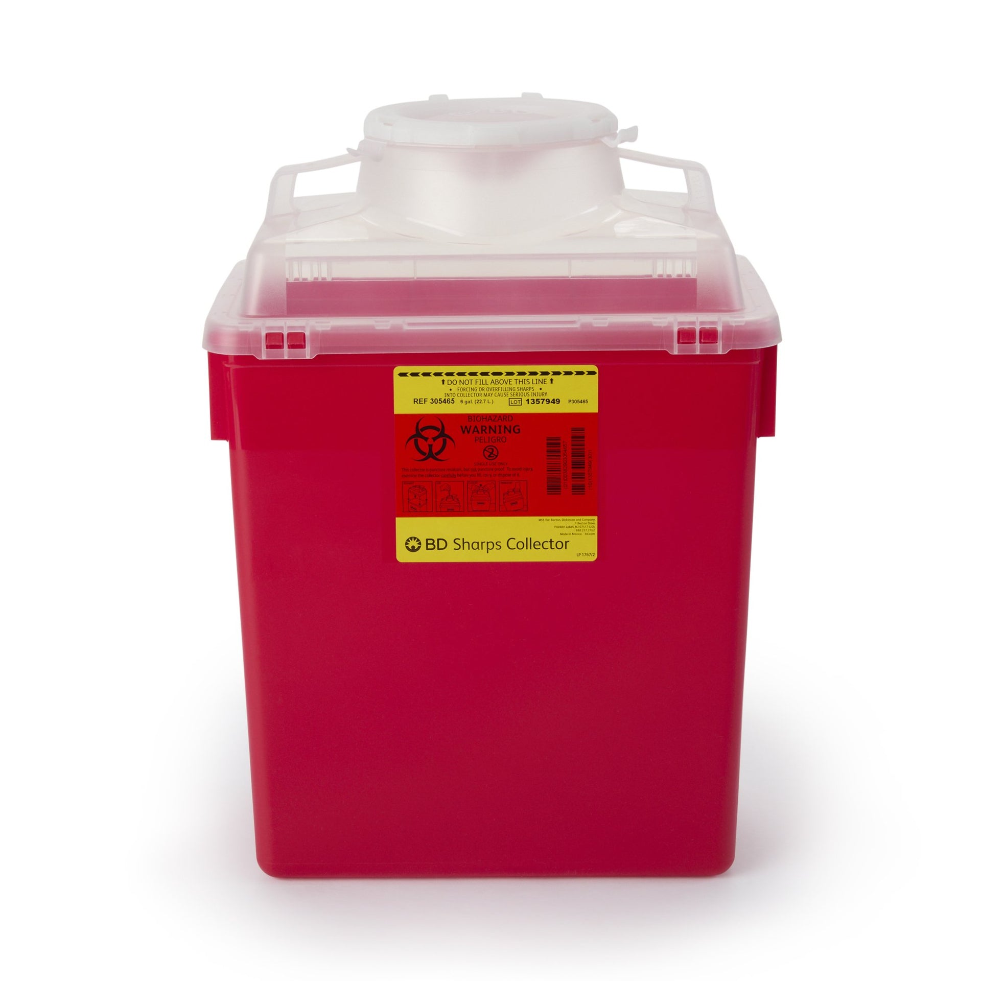 BD Multi-purpose Sharps Container - Single Unit (6 Gallon)