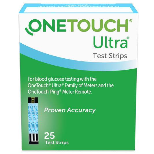 "OneTouch Ultra 2 Blood Glucose Test Strips - essential diabetic product for accurate blood glucose monitoring"