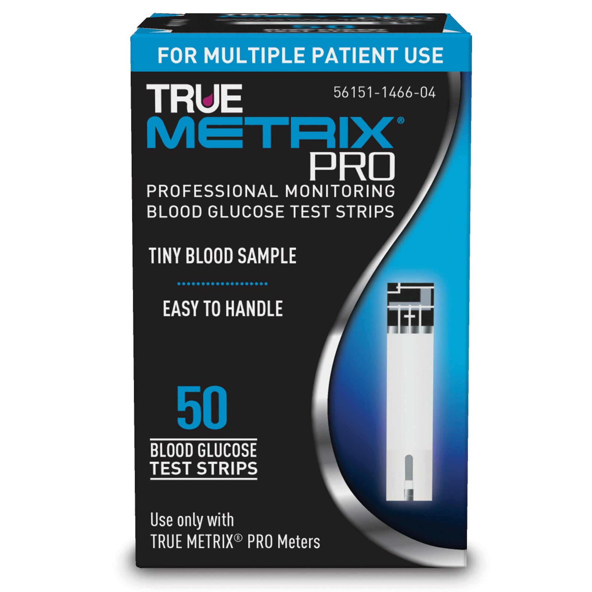 "Blood Glucose Test Strips TRUE METRIX® PRO 50 Strips per Pack for accurate diabetic monitoring and control"