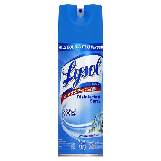 Lysol® Disinfectant Spray Spring Waterfall® Scent, Aerosol Can, 12.5 oz.