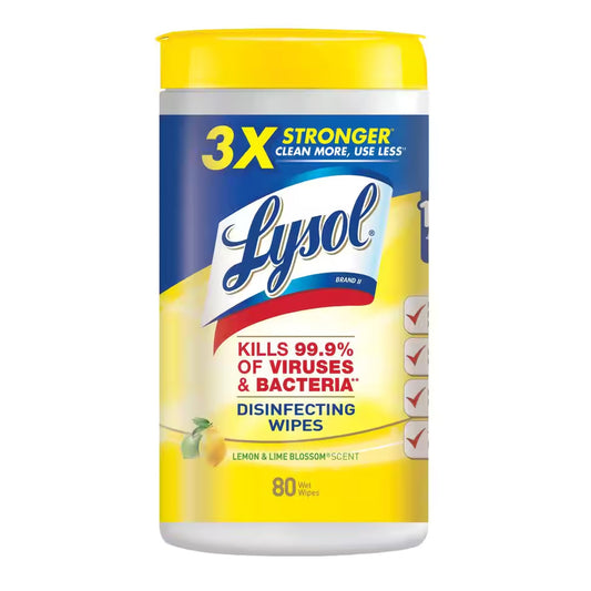Lysol® Surface Disinfecting Wipes, Lemon Lime Blossom Scent, 80 ct.